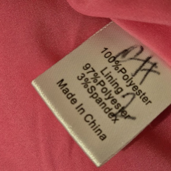 Tuckernuck Jackie Tweed Dress Womens XXL Pink Gold Button Short Sleeve Preppy - Picture 4 of 7